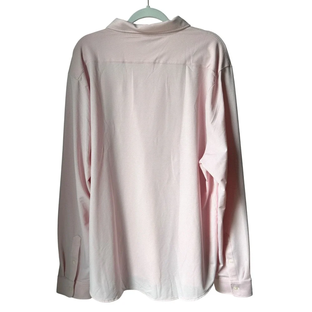 J. Crew Men's Pink Performance Button Up Dress Shirt XXL NEW